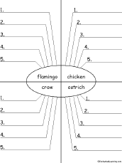 Search result: 'Write Five Adjectives Describing Birds, Printable Worksheet'