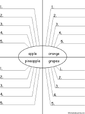 Search result: 'Write Five Adjectives Describing Fruit, Printable Worksheet'