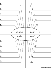 Search result: 'Write Five Adjectives Describing Parts of a House, Printable Worksheet'