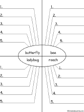 Search result: 'Write Five Adjectives Describing Insects, Printable Worksheet'