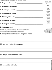 grammar worksheet