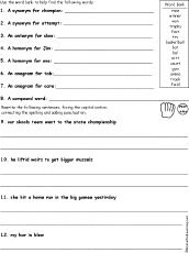 grammar worksheet