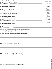 grammar worksheet