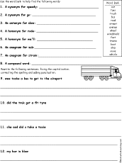 grammar worksheet