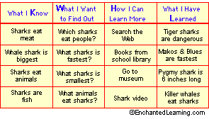 Know Wonder Learn Chart Template