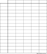 Blank 4 Column Chart Printable