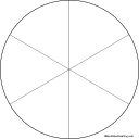 Search result: 'Unlabeled Clock Diagram: Six Divisions: Graphic Organizers'