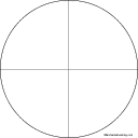 Search result: 'Unlabeled Clock Diagram: Four Divisions: Graphic Organizers'