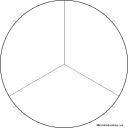 Search result: 'Unlabeled Clock Diagram: Three Divisions- Graphic Organizers'