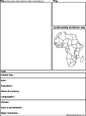 Search result: 'African Country Report Diagram Printout #1: Graphic Organizers'