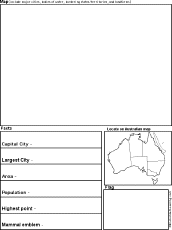 Search result: 'Australian State/Territory Report Diagram Printout #2: Graphic Organizers'