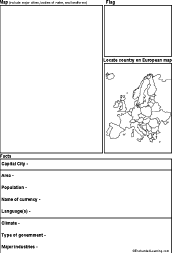 Search result: 'European Country Report Diagram Printout #1: Graphic Organizers'