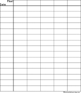 Blank Table Chart With 4 Columns