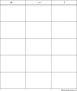 Search result: 'PMI Chart (5 rows): Graphic Organizers'