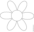 Search result: '6-Petal Flower Diagram Printout: Graphic Organizers'