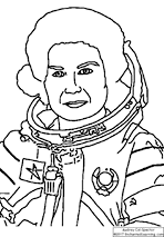 Search result: 'Valentina Tereshkova Coloring Page'