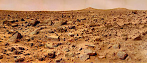 Martian landscape from 1997 Pathfinder mission