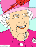 Queen Elizabeth II Coloring Page
