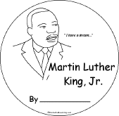 Search result: 'Martin Luther King, Jr. Shape Book: Cover'