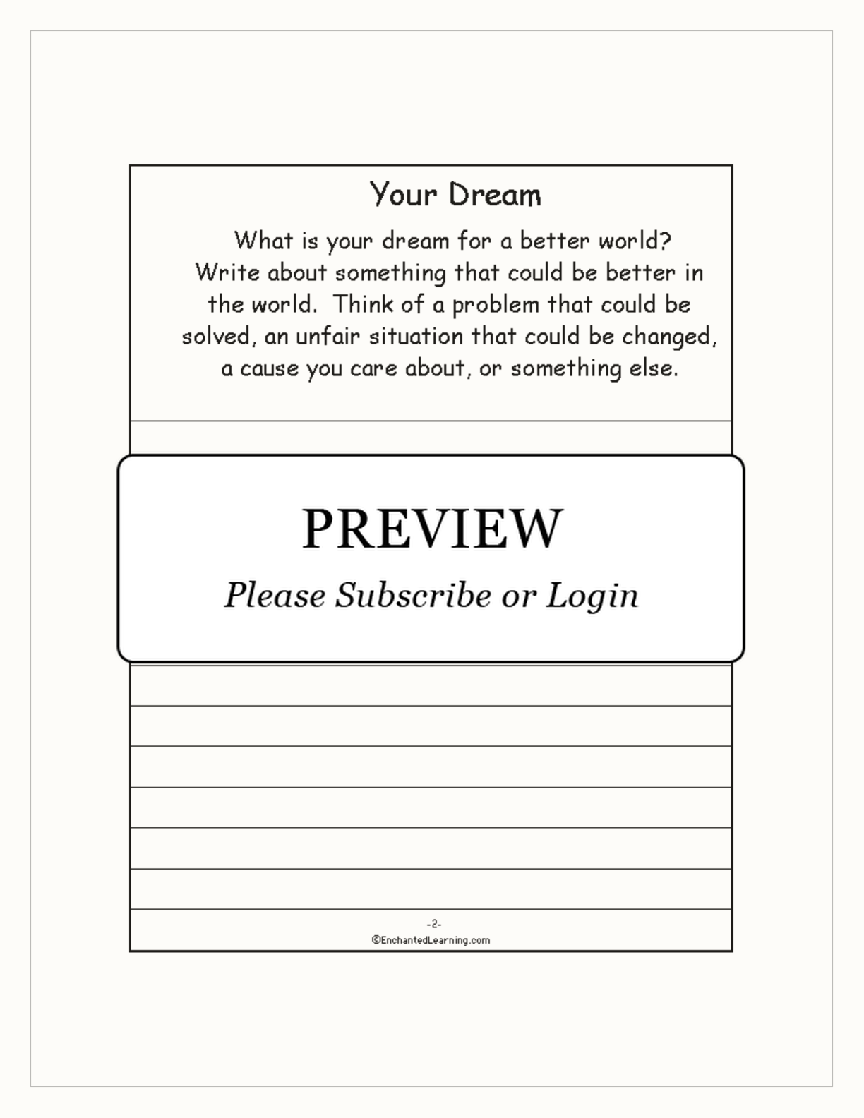 I Have a Dream — Martin Luther King, Jr. Printable Book interactive printout page 3