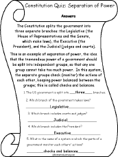 Search result: 'US Constitution Quiz 1 Answers: History of the Constitution: Read and Answer Activity'