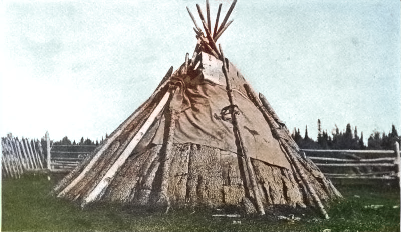 Cree Wigwam in eastern Canada