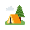 Camping Words — Spanish to English Flashcards