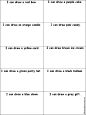 I Can Draw Birthday Words