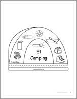 El Camping - Spanish Printable Book
