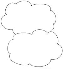 Adjectives Describing the Clouds - Printable Worksheet
