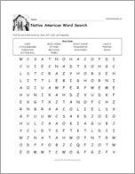 Native American Word Search