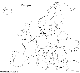 Outline Map Europe