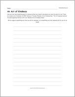 An Act of Kindness (Essay topic)