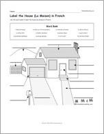 Label the House (La Maison) in French