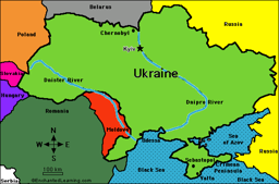 Map of Ukraine Coloring Activity