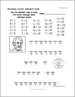 Abraham Lincoln Alphabet Code