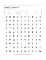 Cinderella: Wordsearch