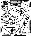 Dinosaur Diorama Template Cretaceous #1