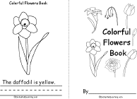Colorful Flowers Printable Book