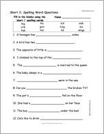 Short I: Spelling Word Questions