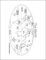 World Map Printout