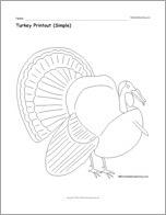 Turkey Printout (Simple)