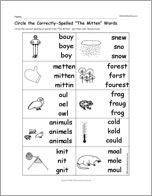 Circle the Correctly-Spelled 