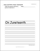 Draw and Write About Juneteenth