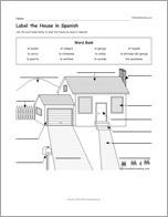 Label the House in Spanish