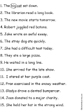 Circle the Adjectives/Underline the Nouns