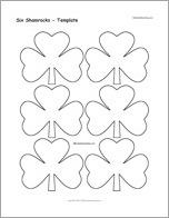 Six Shamrocks - Template