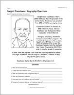 Dwight Eisenhower Biography/Questions