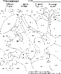 Triceratops Math Activity
