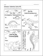 Dinosaur Valentine Cards #2